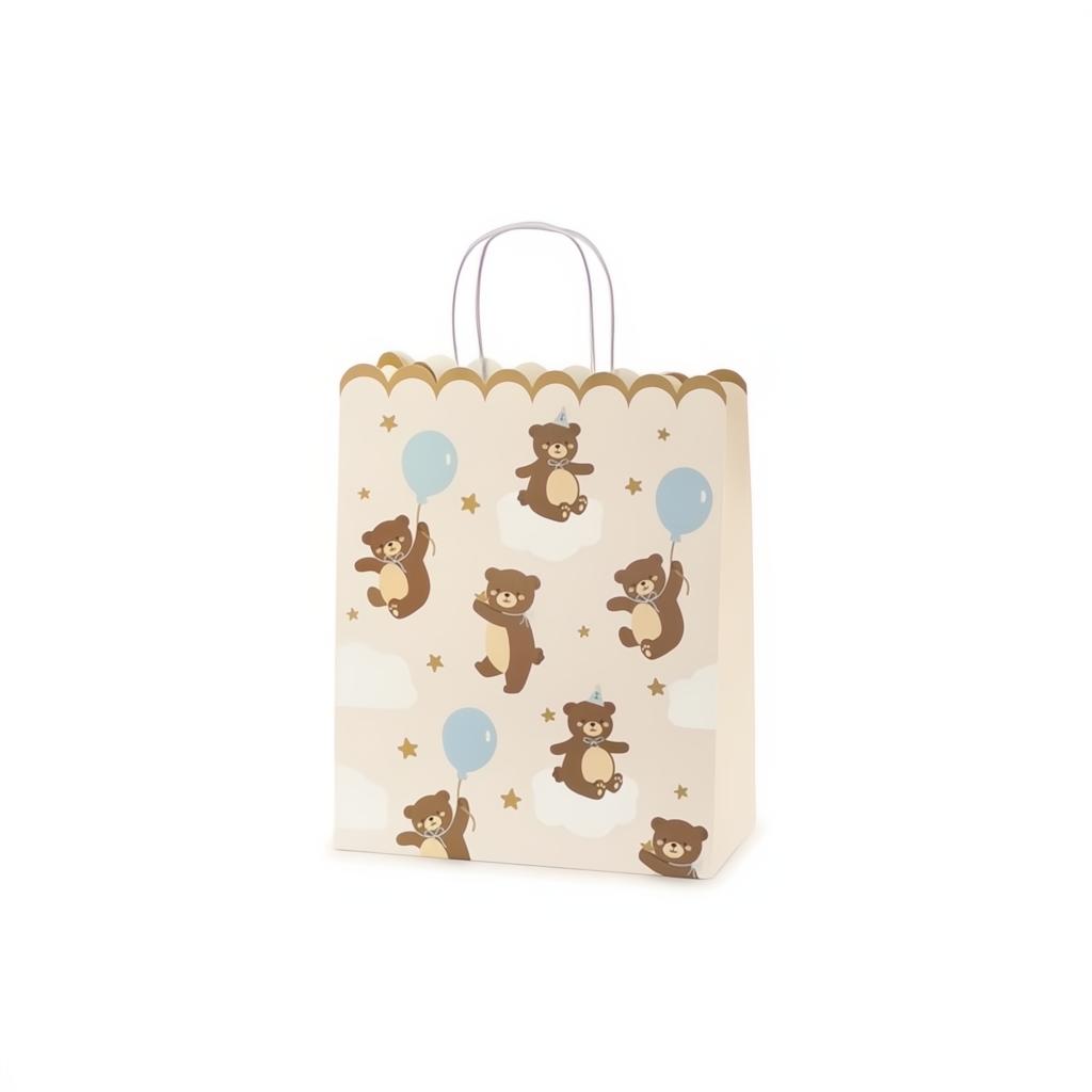 Geschenktasche Teddybären, 26x32.5x13 cm Geschenktüten und -schachteln PartyDeco 1 fiestastore