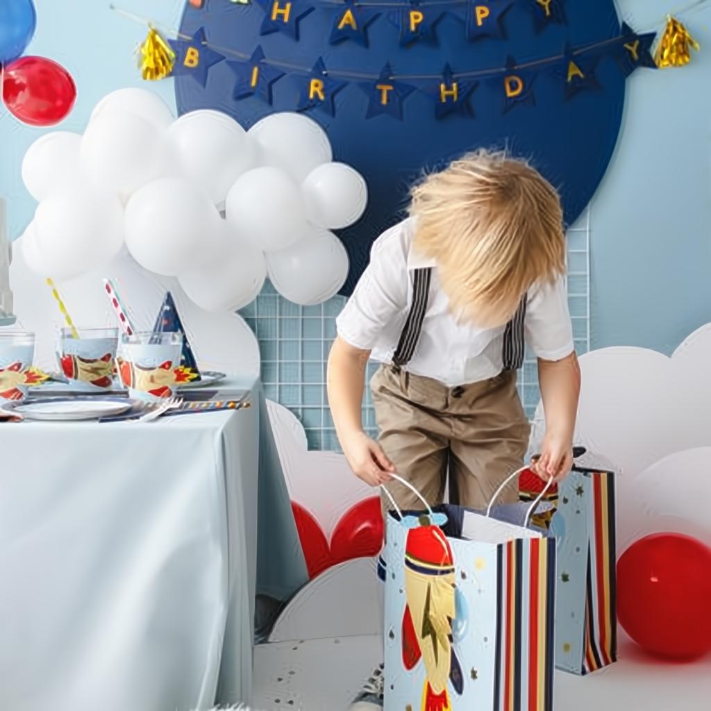 Geschenktüte Flugzeug, 10x24x35,5 cm, Farbenmix Geschenktüten und -schachteln PartyDeco 2 fiestastore