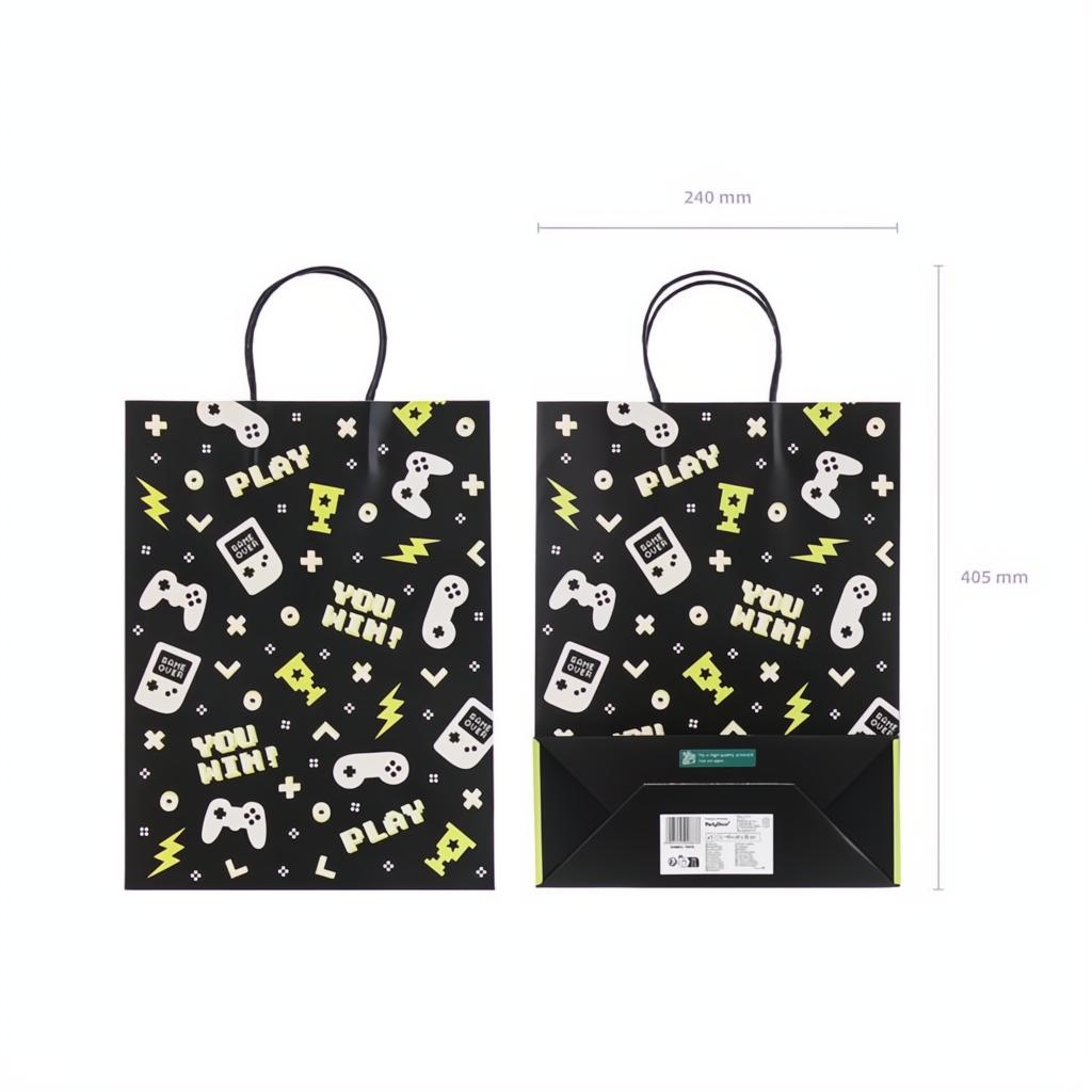 Geschenktüte Gamepads, 10x24x32 cm Geschenktüten und -schachteln PartyDeco 3 fiestastore
