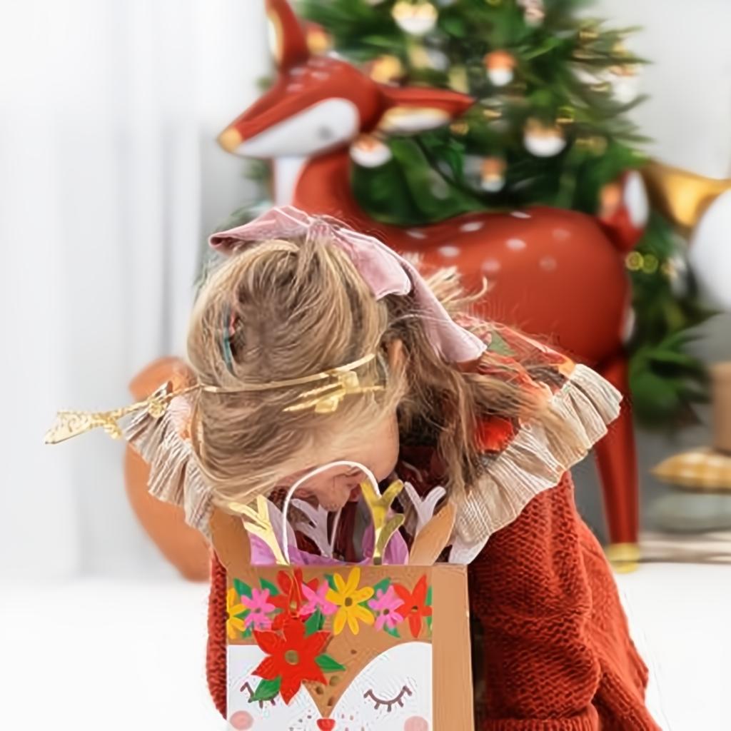 Geschenktüte Reh, 20.5x30x10.5cm Geschenktüten und -schachteln PartyDeco 3 fiestastore