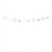 Girlande Einhorn - Sterne, 1,4 m PartyDeco 1 fiestastore