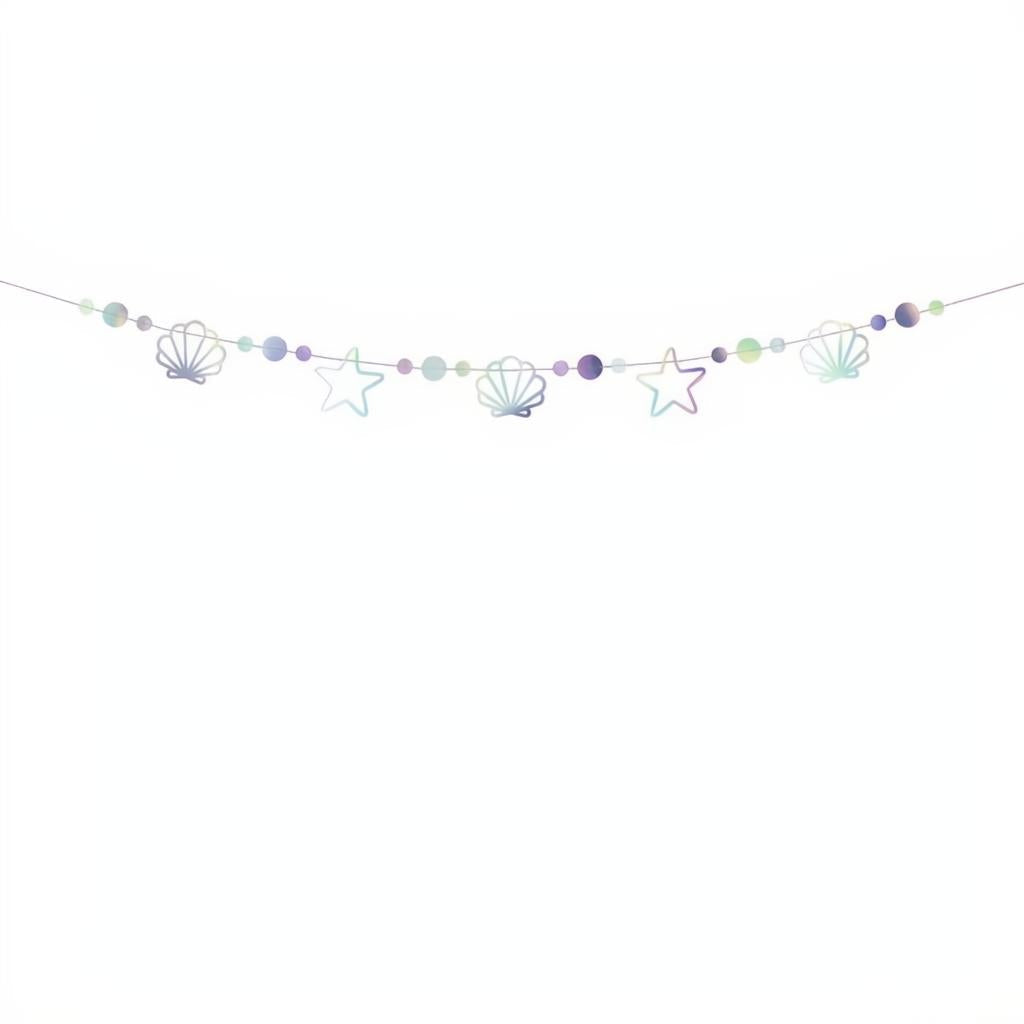 Girlande Meerjungfrau, schillernd, 1,65m Papiergirlanden PartyDeco 1 fiestastore