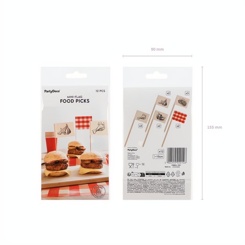 Grill-Picker Deko, 15 cm PartyDeco 5 fiestastore
