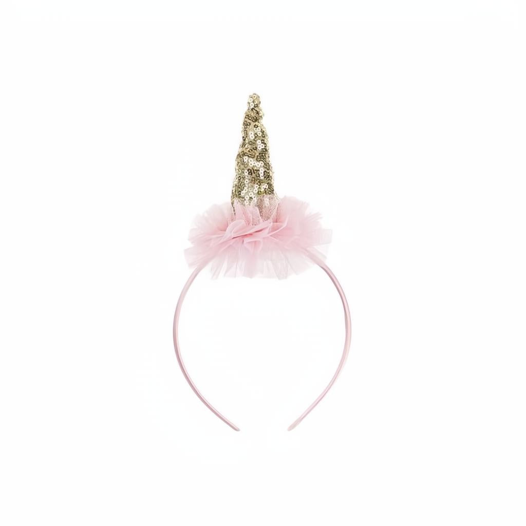 Haarband Einhorn mit Rüsche, 11 x 25 cm PartyDeco 1 fiestastore