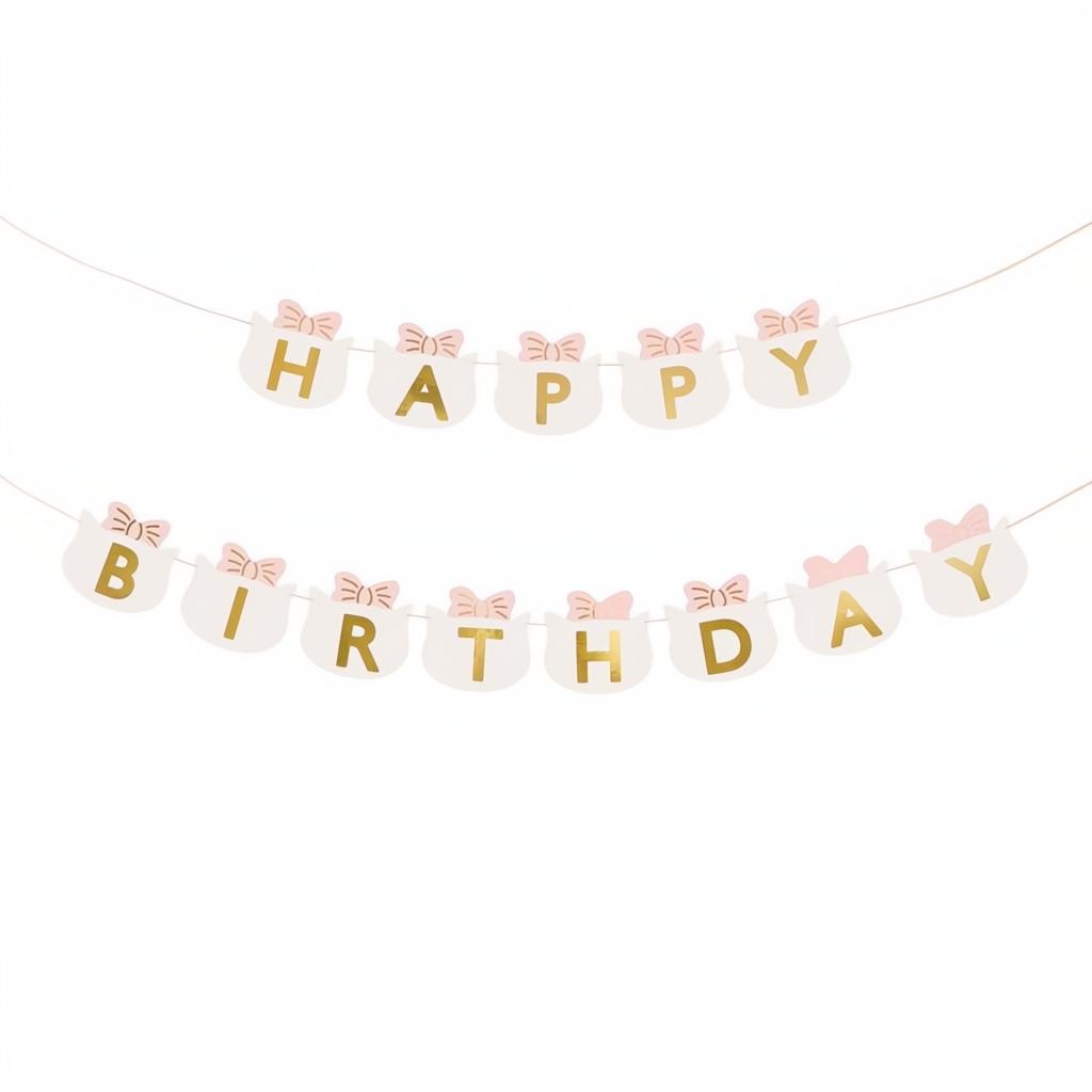Happy Birthday Banner Kätzchen, 2,8 m Banner PartyDeco 1 fiestastore