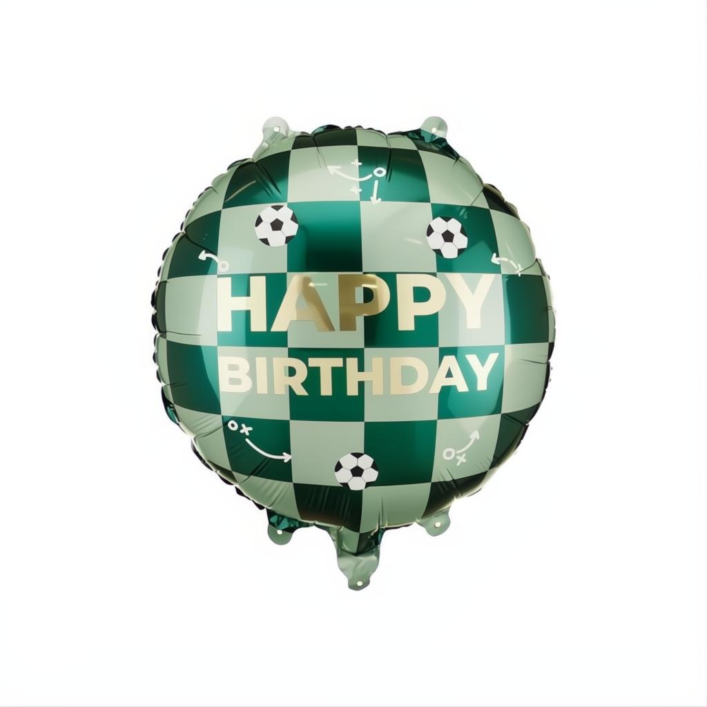 Happy Birthday Folienballon mit Bällen, 35x35 cm Folienballons PartyDeco 1 fiestastore
