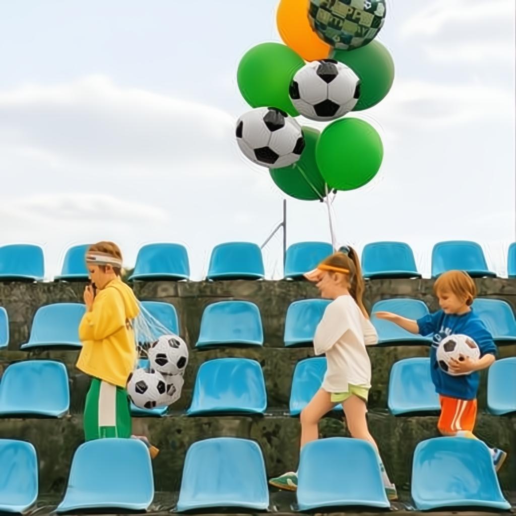 Happy Birthday Folienballon mit Bällen, 35x35 cm Folienballons PartyDeco 3 fiestastore