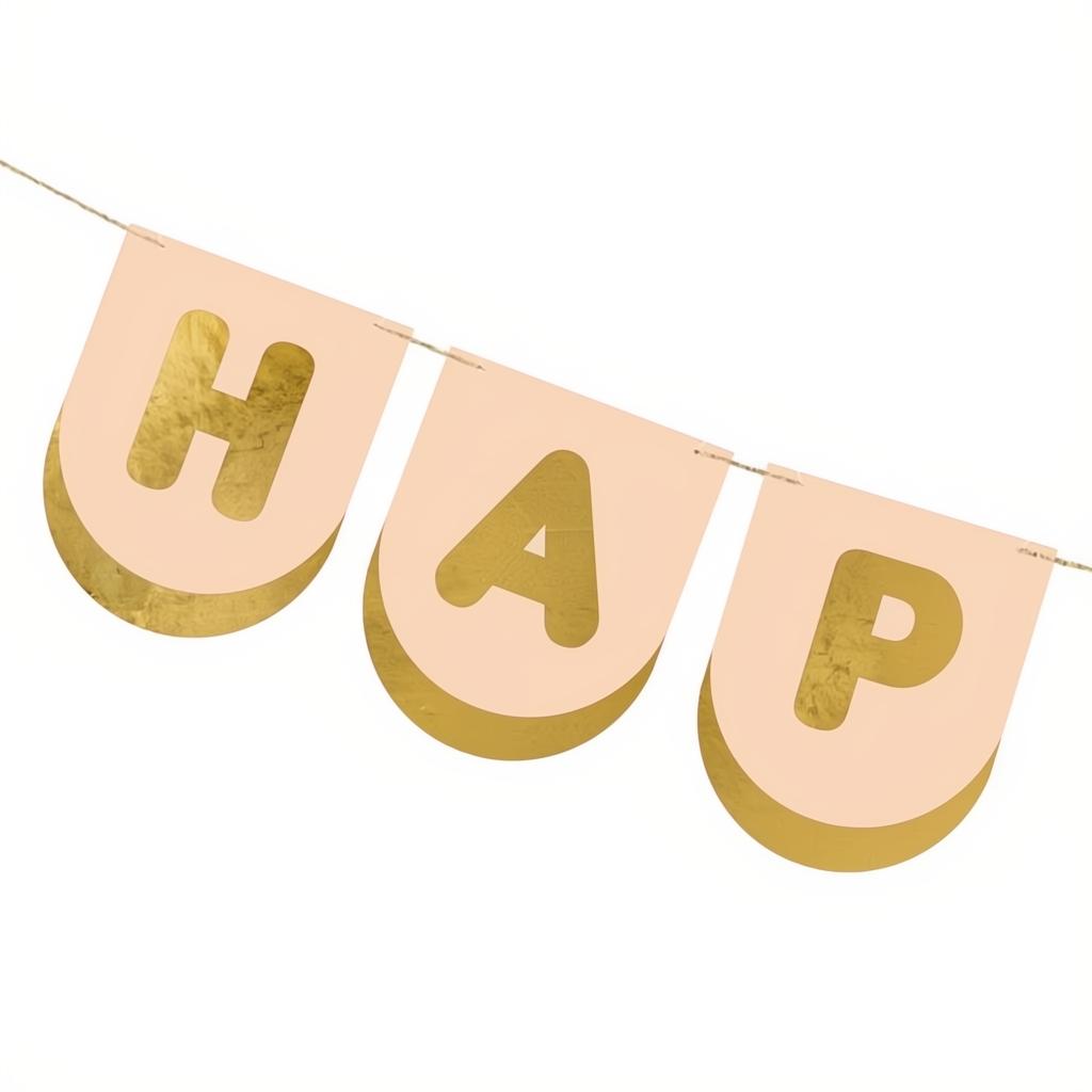Happy Birthday Pferde-Banner, 13 x 150 cm Banner PartyDeco 2 fiestastore
