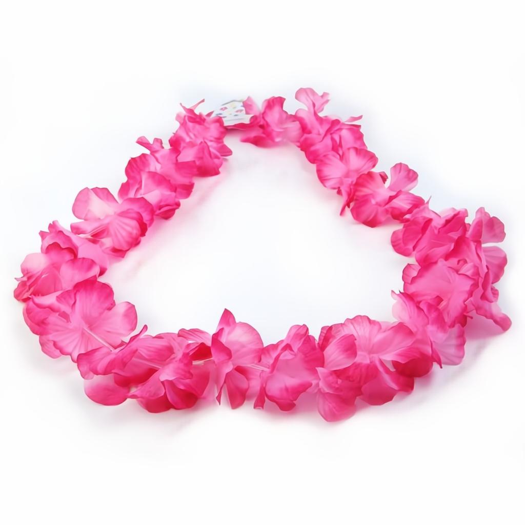 Hawaiianische Halskette, rosa, 1m Hawaikostüme PartyDeco 2 fiestastore