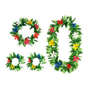 Hawaiianisches Set, grün, Erwachsene, Einheitsgrösse PartyDeco 1 fiestastore