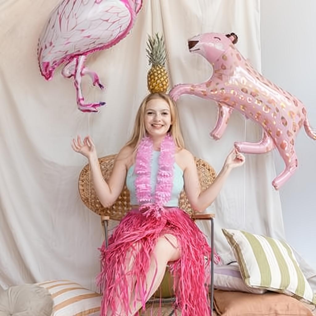 Hawaiikette, Hellrosa, 1,2 m PartyDeco 2 fiestastore