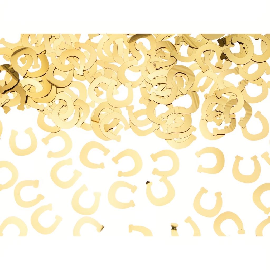 Konfetti Hufeisen, gold, 15g Konfetti PartyDeco 1 fiestastore
