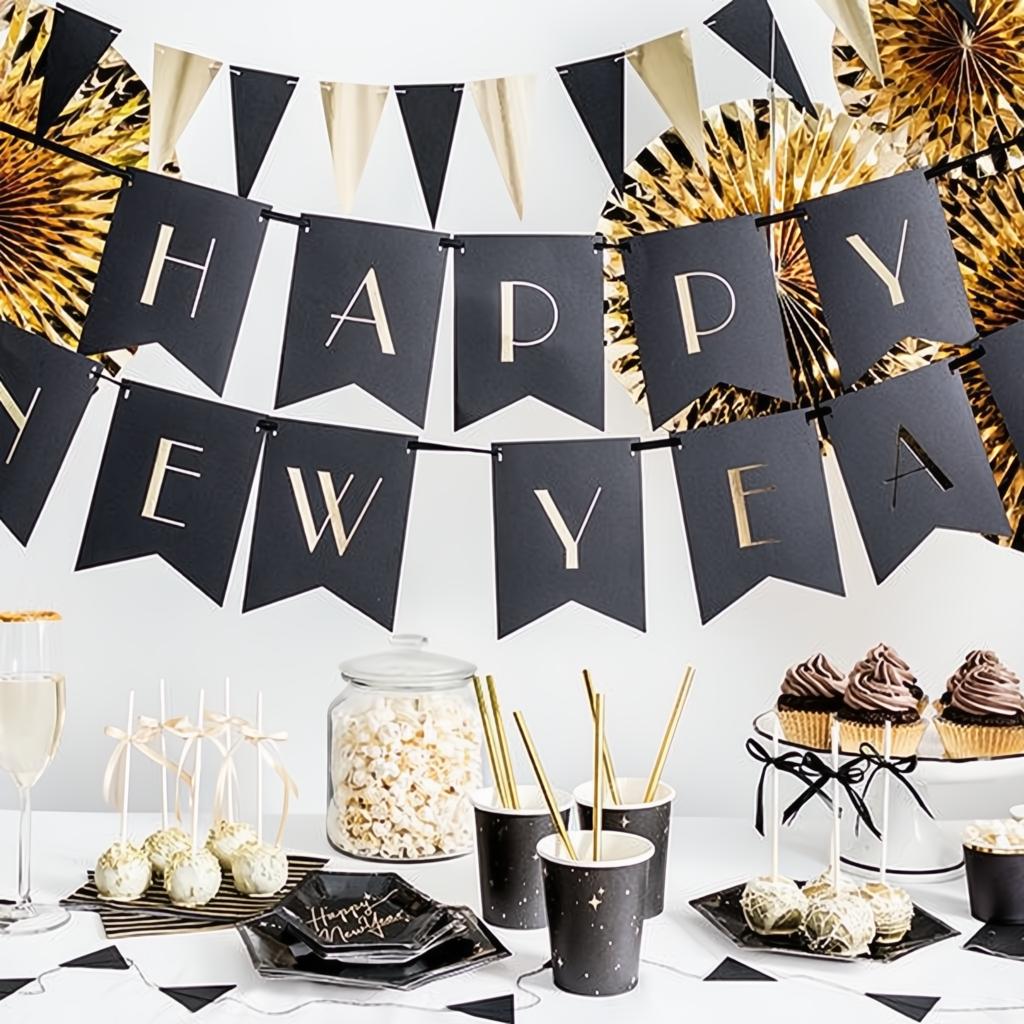 Konfettikanone mit Luftschlangen, gold, 60cm PartyDeco 5 fiestastore
