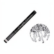 Konfettikanone mit Luftschlangen, silber, 60cm PartyDeco 1 fiestastore