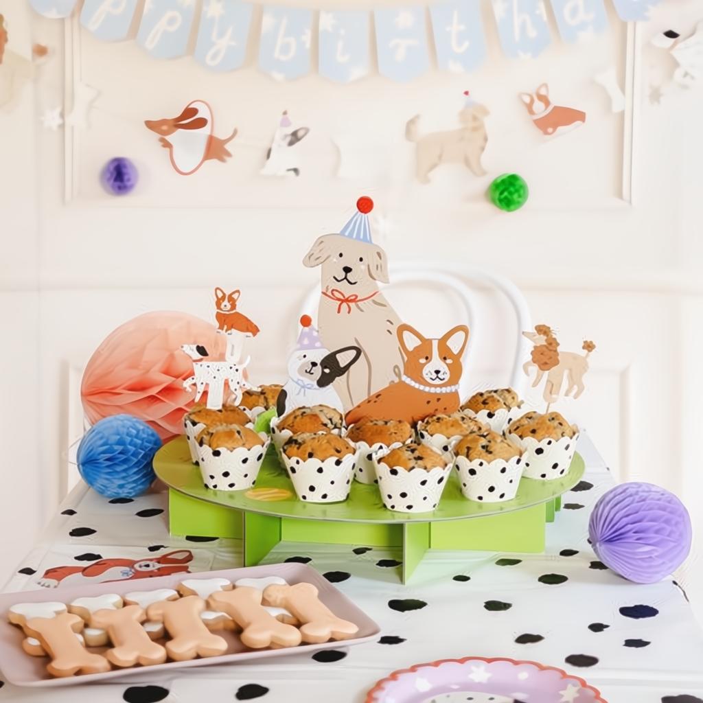 Kuchenständer Hunde Platten PartyDeco 2 fiestastore