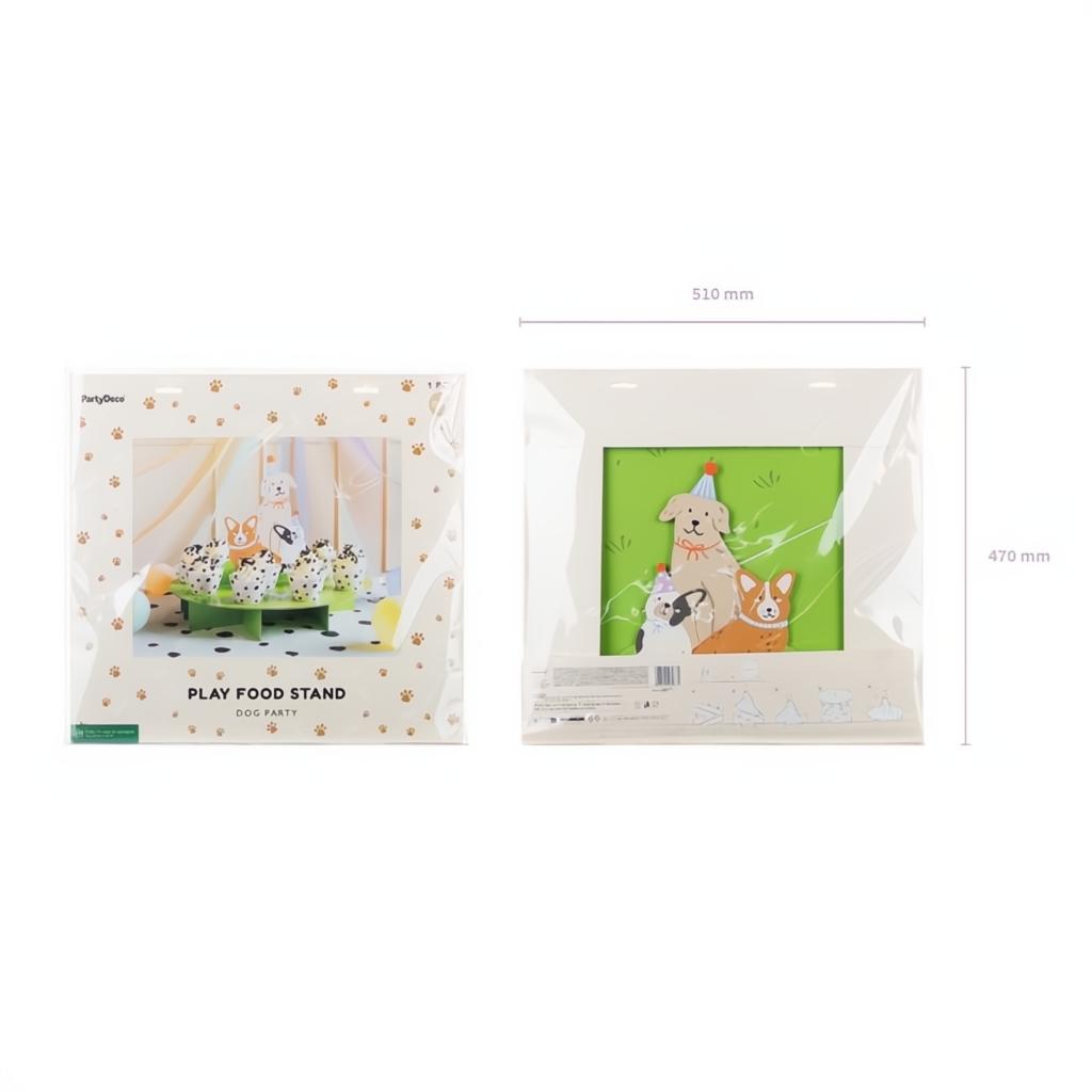 Kuchenständer Hunde Platten PartyDeco 4 fiestastore