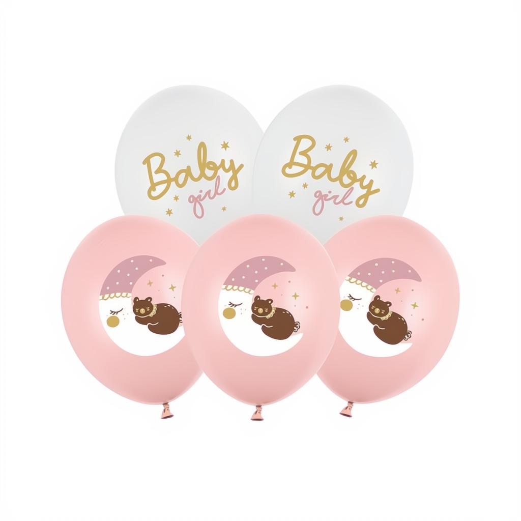 Luftballons 30 cm, Baby Girl PartyDeco 1 fiestastore
