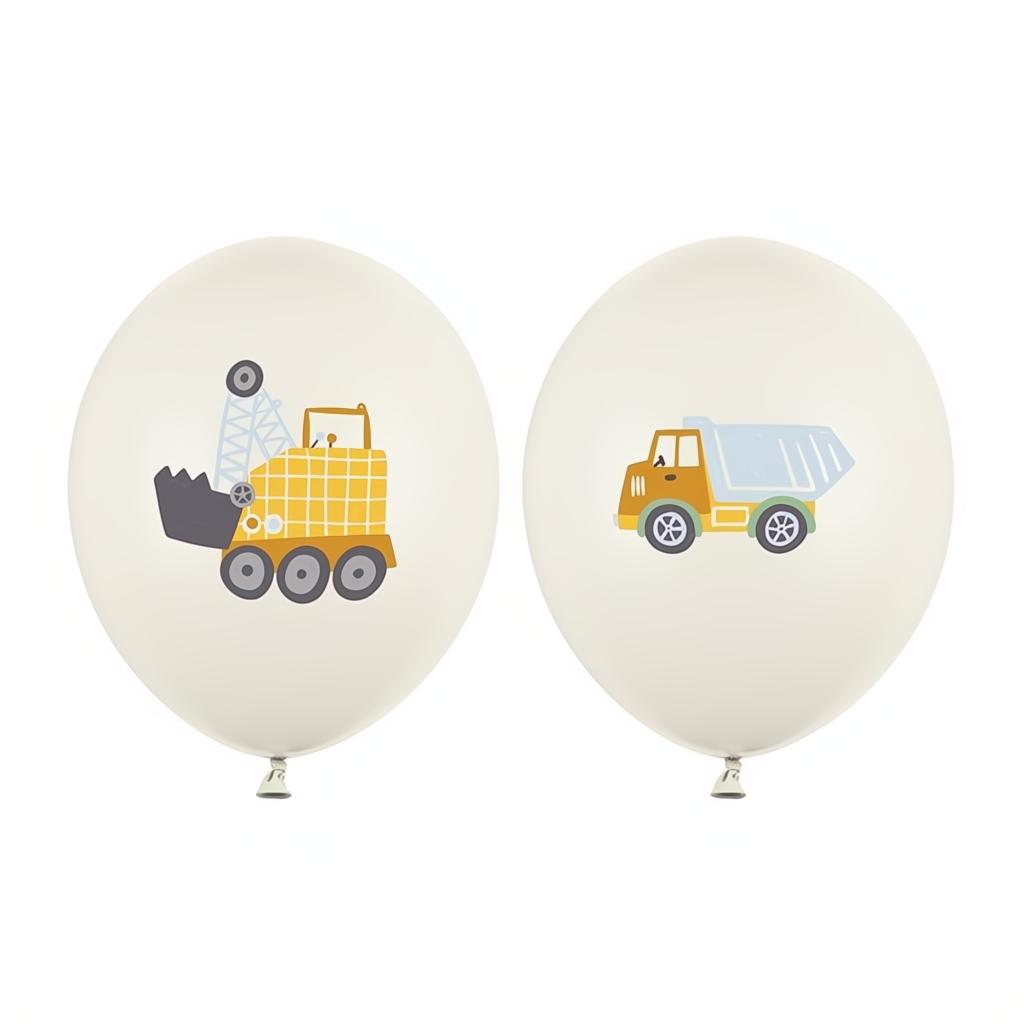 Luftballons 30 cm, Baufahrzeuge Bedruckte Latexballons PartyDeco 1 fiestastore