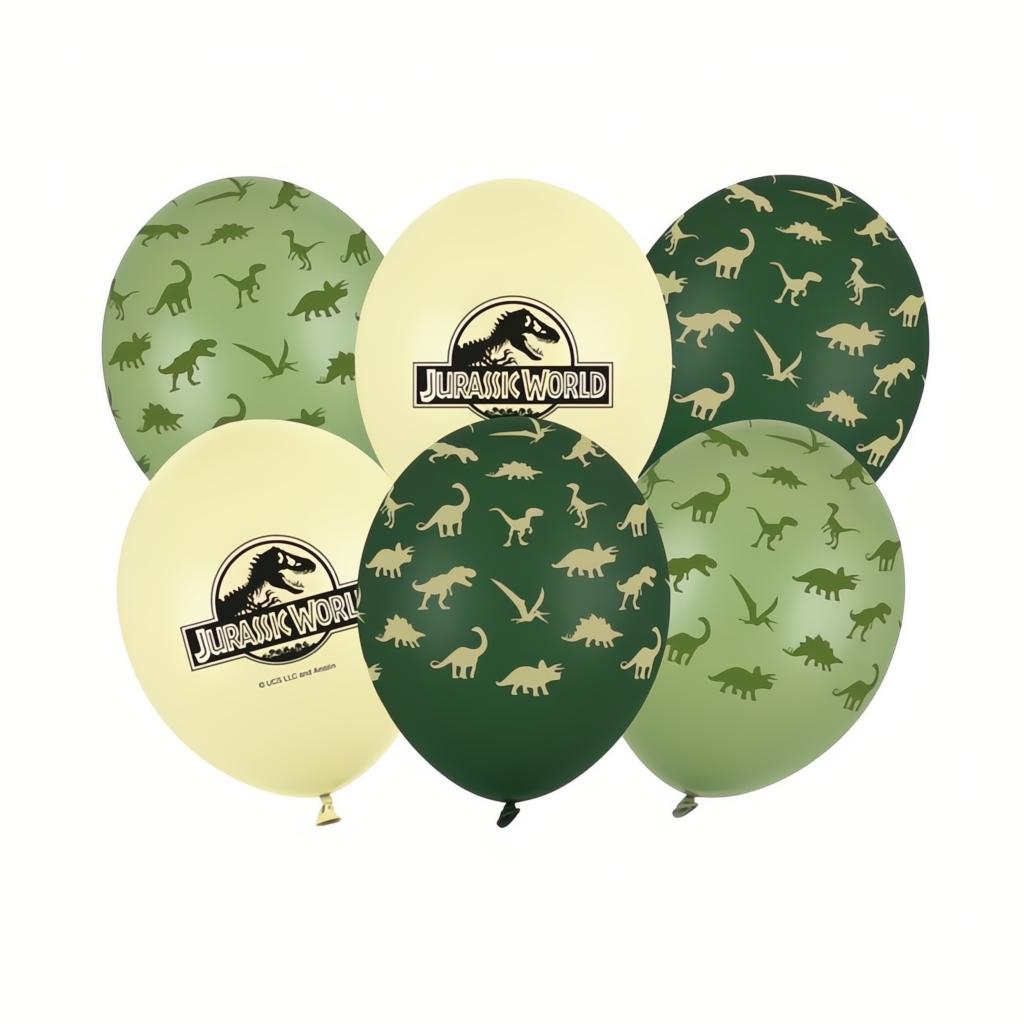 Luftballons 30 cm, Jurassic World Bedruckte Latexballons PartyDeco 1 fiestastore