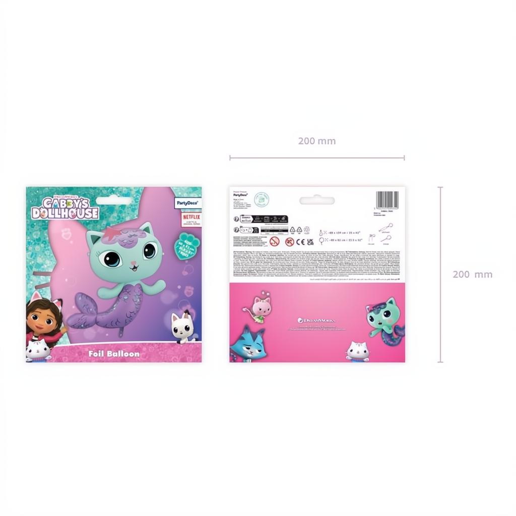 Meerkatze Folienballon, 80x82 cm PartyDeco 6 fiestastore