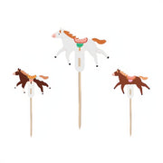 Muffin-Dekorationen - Pferde, 13 cm Topper für Kuchen und Muffins PartyDeco 1 fiestastore