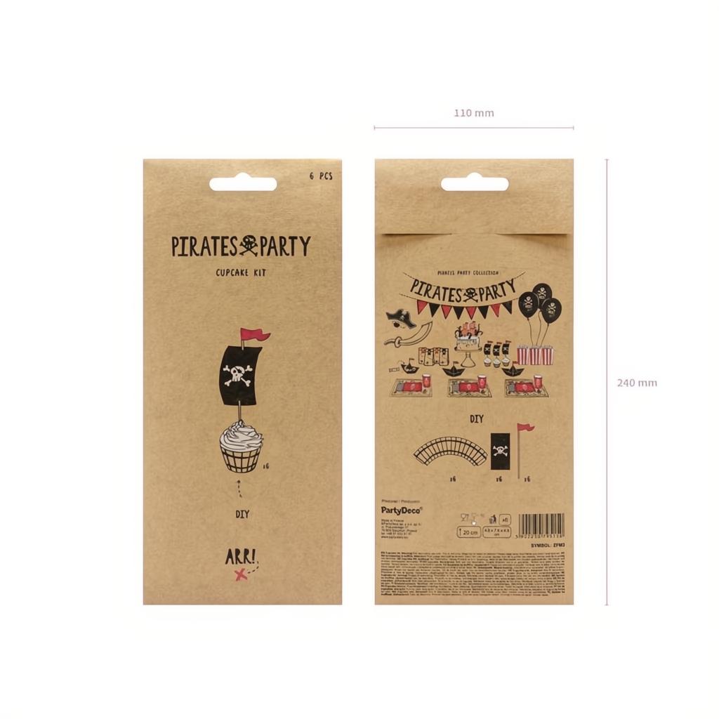 Muffin-Set Piraten PartyDeco 8 fiestastore
