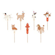 Muffindekorationen Hunde, 7-9,5 cm Topper für Kuchen und Muffins PartyDeco 1 fiestastore