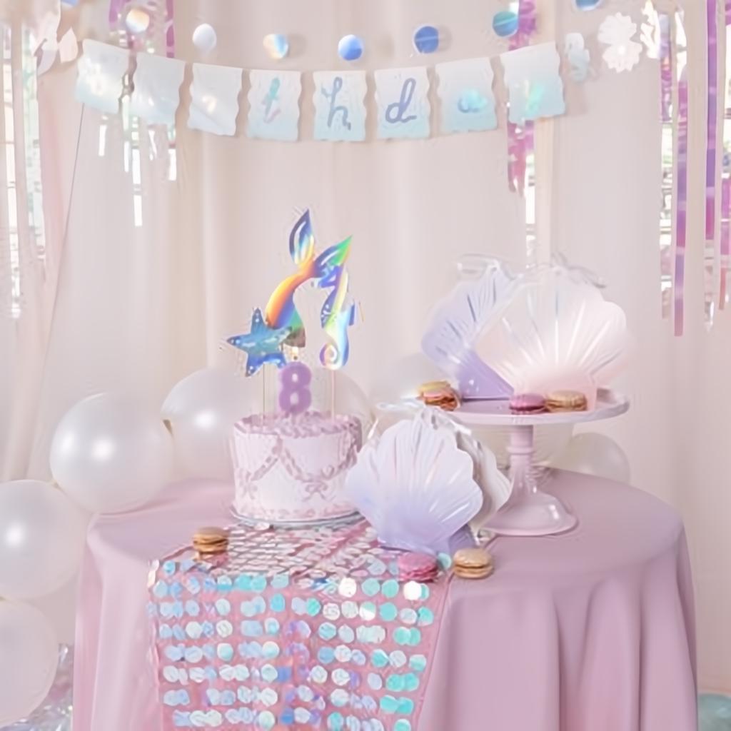 Pailletten-Tischläufer, irisierend, 0,3x2,13m Läufer PartyDeco 2 fiestastore