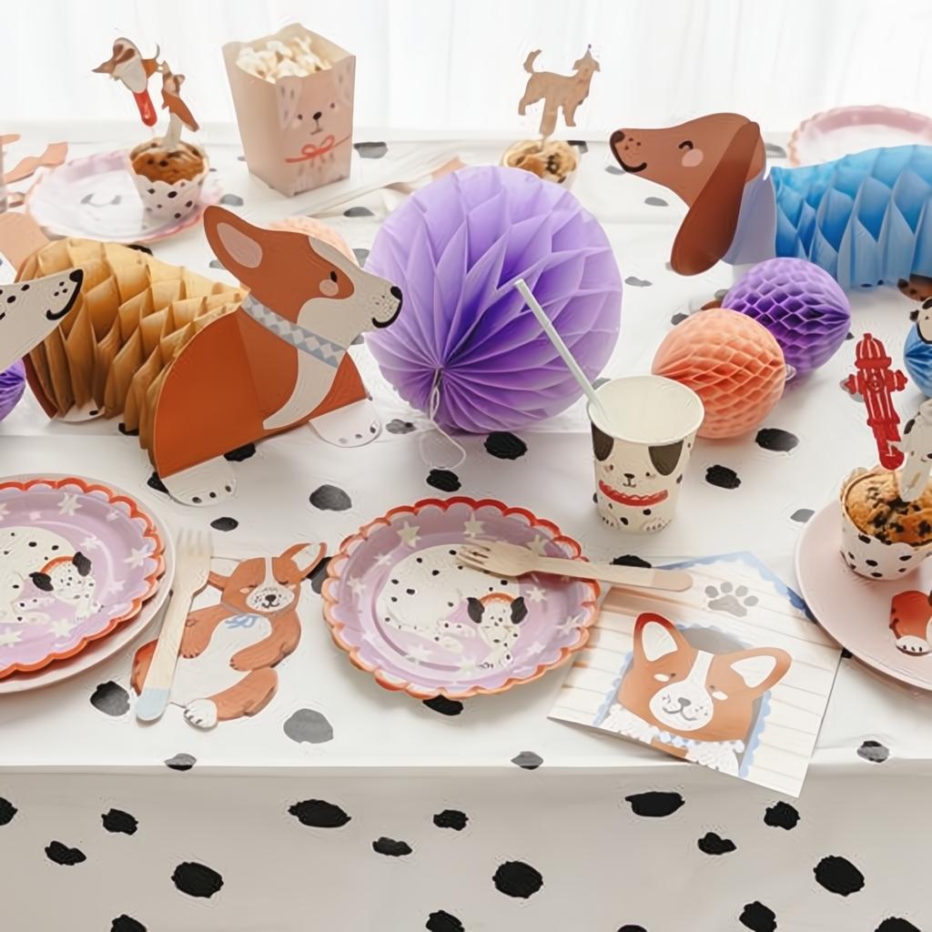 Papier-Honeycomb-Dekorationen Hunde Formen PartyDeco 2 fiestastore