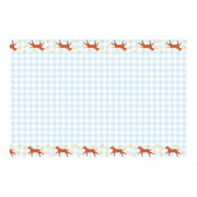 Papier Tischdecke Kariert mit Pferden, 180x120 cm PartyDeco 1 fiestastore