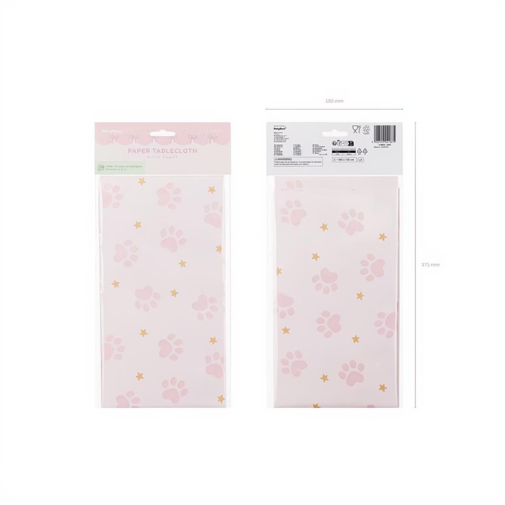Papier Tischdecke Pfoten, 180x120 cm Party-Tischdecken / Skirtings PartyDeco 4 fiestastore
