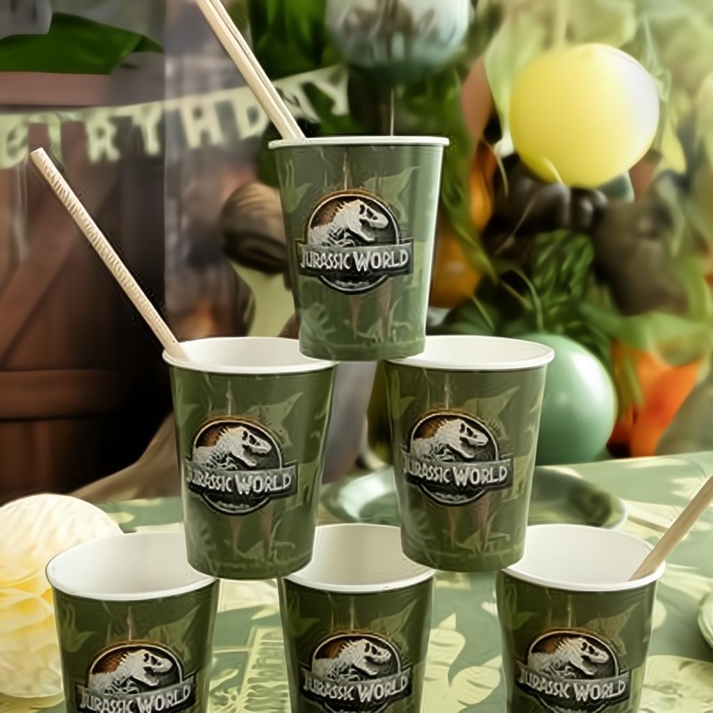 Papierbecher Jurassic World, 250 ml Becher / Gläser PartyDeco 2 fiestastore