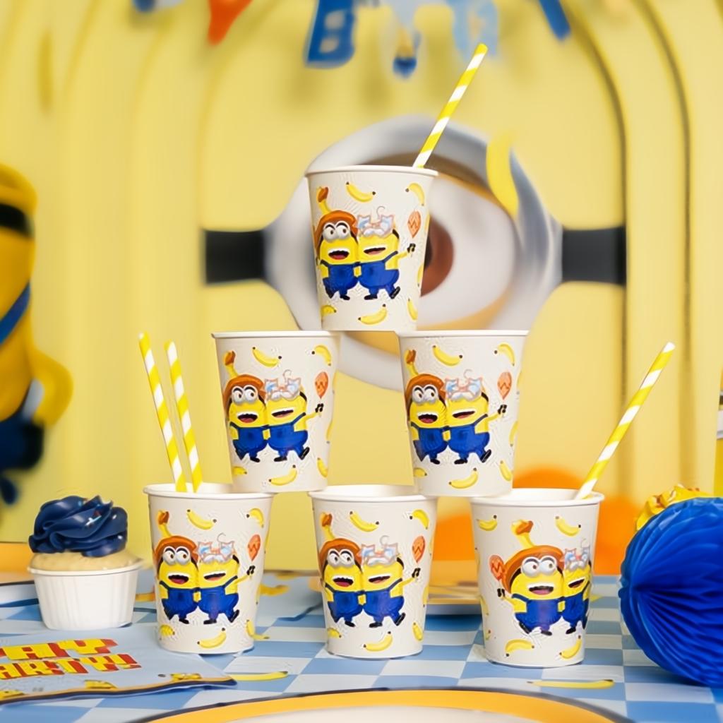 Papierbecher Minions, 250 ml PartyDeco 3 fiestastore