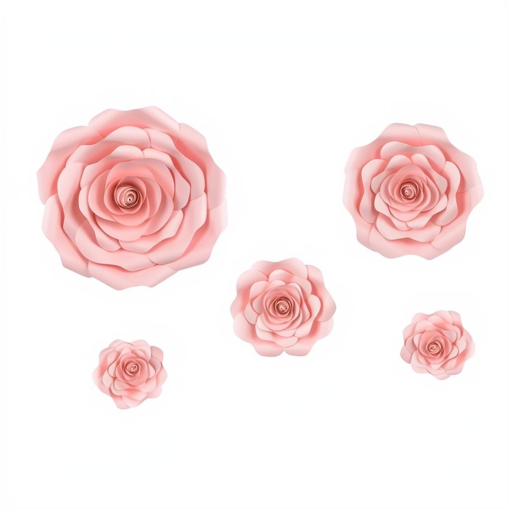 Papierblumen, rosa PartyDeco 1 fiestastore
