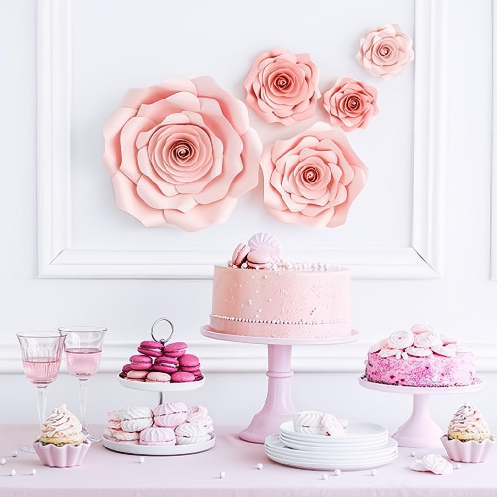 Papierblumen, rosa PartyDeco 3 fiestastore