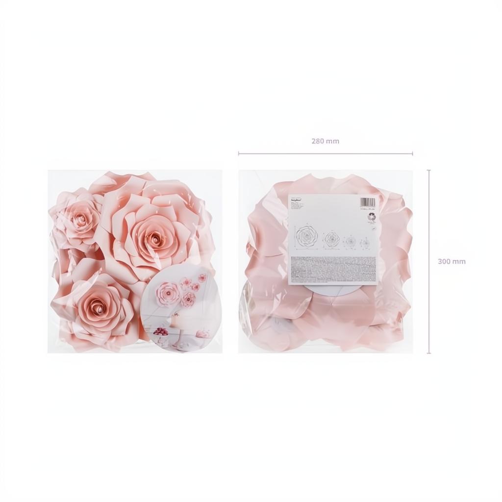 Papierblumen, rosa PartyDeco 4 fiestastore