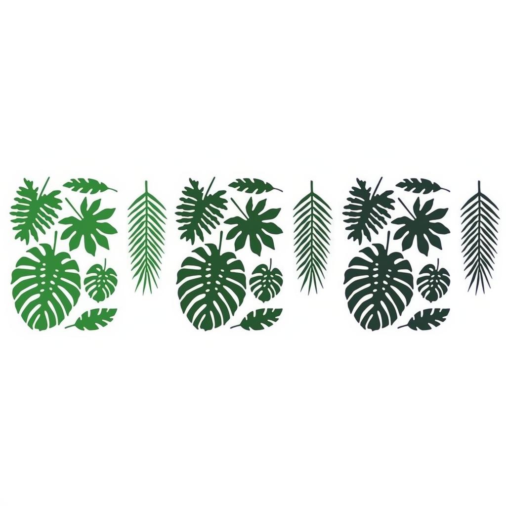 Papierdekoration Aloha - Tropische Blätter Papierdekorationen PartyDeco 1 fiestastore