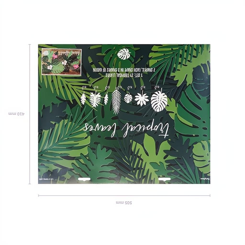 Papierdekoration Aloha - Tropische Blätter Papierdekorationen PartyDeco 8 fiestastore