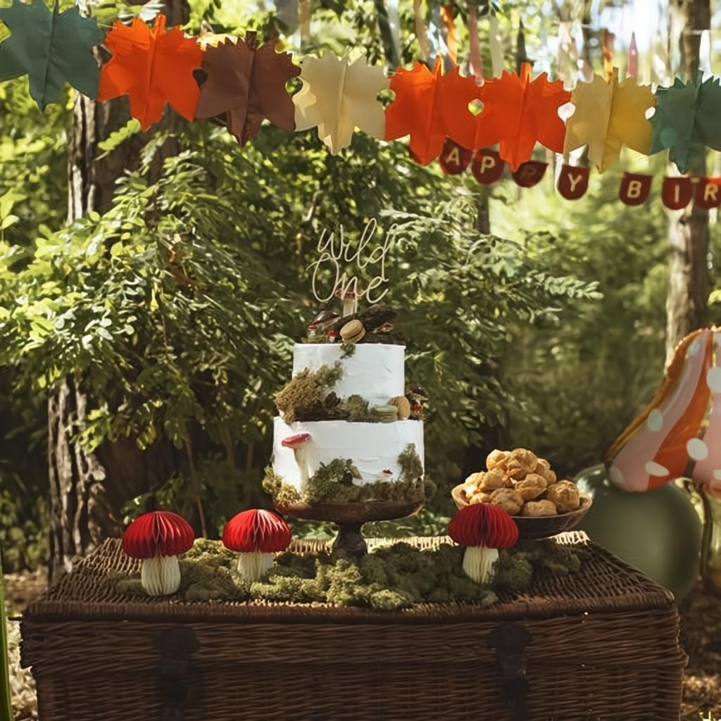 Papiergirlande Blätter, 3m Papiergirlanden PartyDeco 2 fiestastore