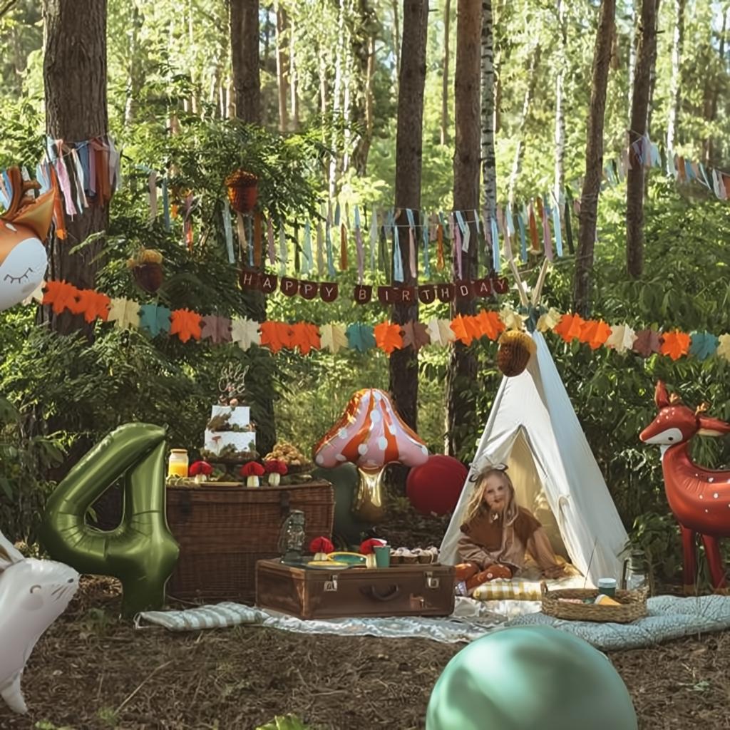 Papiergirlande Blätter, 3m Papiergirlanden PartyDeco 3 fiestastore