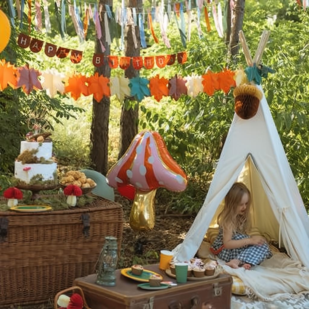 Papiergirlande Blätter, 3m Papiergirlanden PartyDeco 4 fiestastore