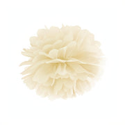 Papierpompons, creme, 25cm PartyDeco 1 fiestastore
