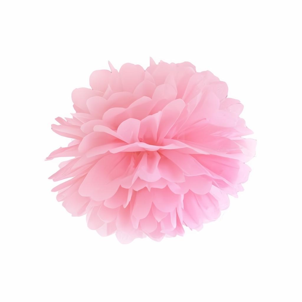 Papierpompons, hellrosa, 25cm PartyDeco 1 fiestastore