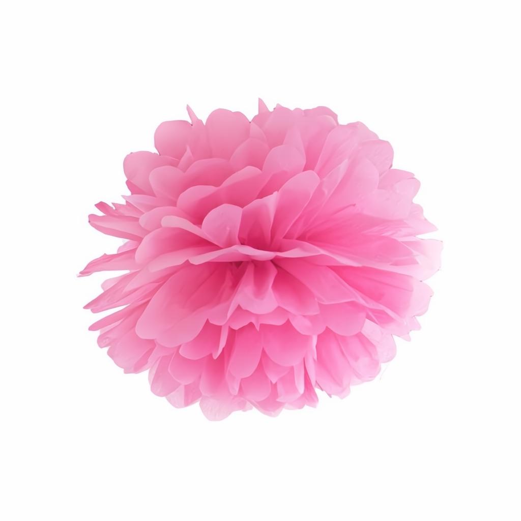 Papierpompons, rosa, 25cm PartyDeco 1 fiestastore