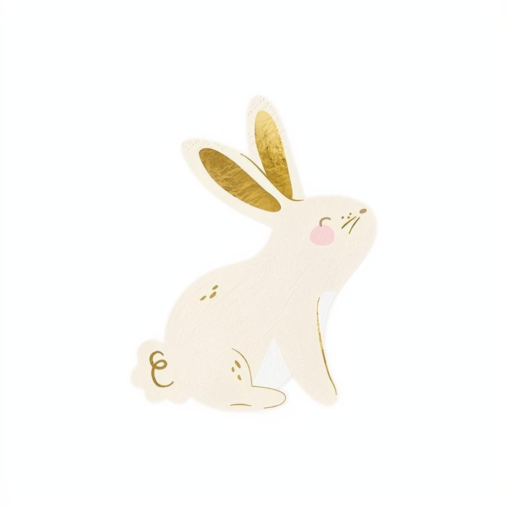 Papierservietten Bunny, 12.5x16 cm Servietten bedruckt PartyDeco 1 fiestastore