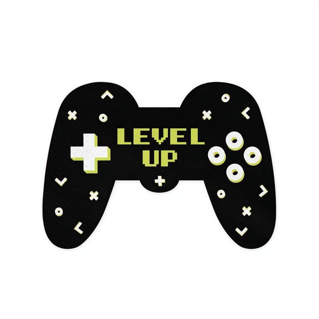 Papierservietten Gamepad, 11.5x16 cm Servietten bedruckt PartyDeco 1 fiestastore