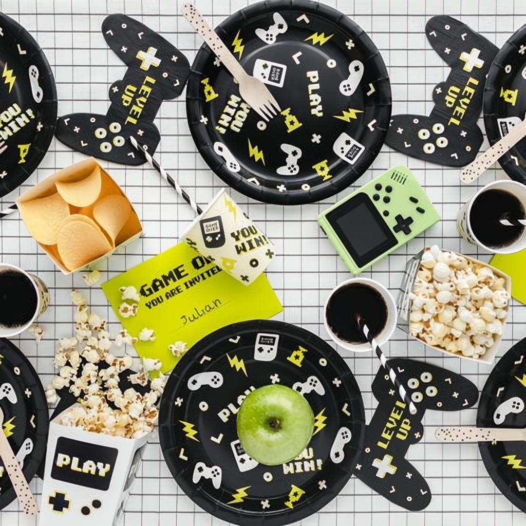 Papierservietten Gamepad, 11.5x16 cm Servietten bedruckt PartyDeco 3 fiestastore