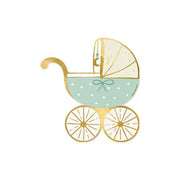 Papierservietten Kinderwagen, tiffany blue, 14x15 cm PartyDeco 1 fiestastore