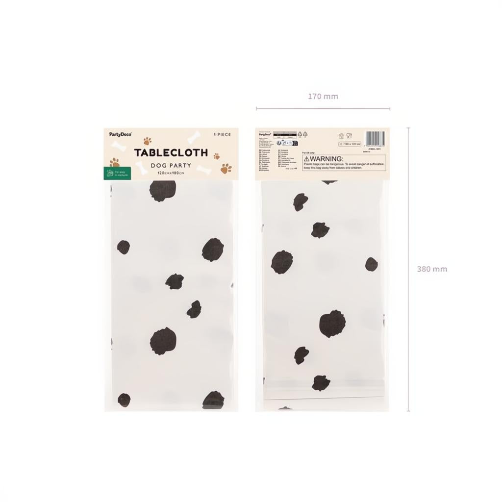 Papiertischdecke Dalmatiner-Punkte, 180 x 120 cm Party-Tischdecken / Skirtings PartyDeco 4 fiestastore