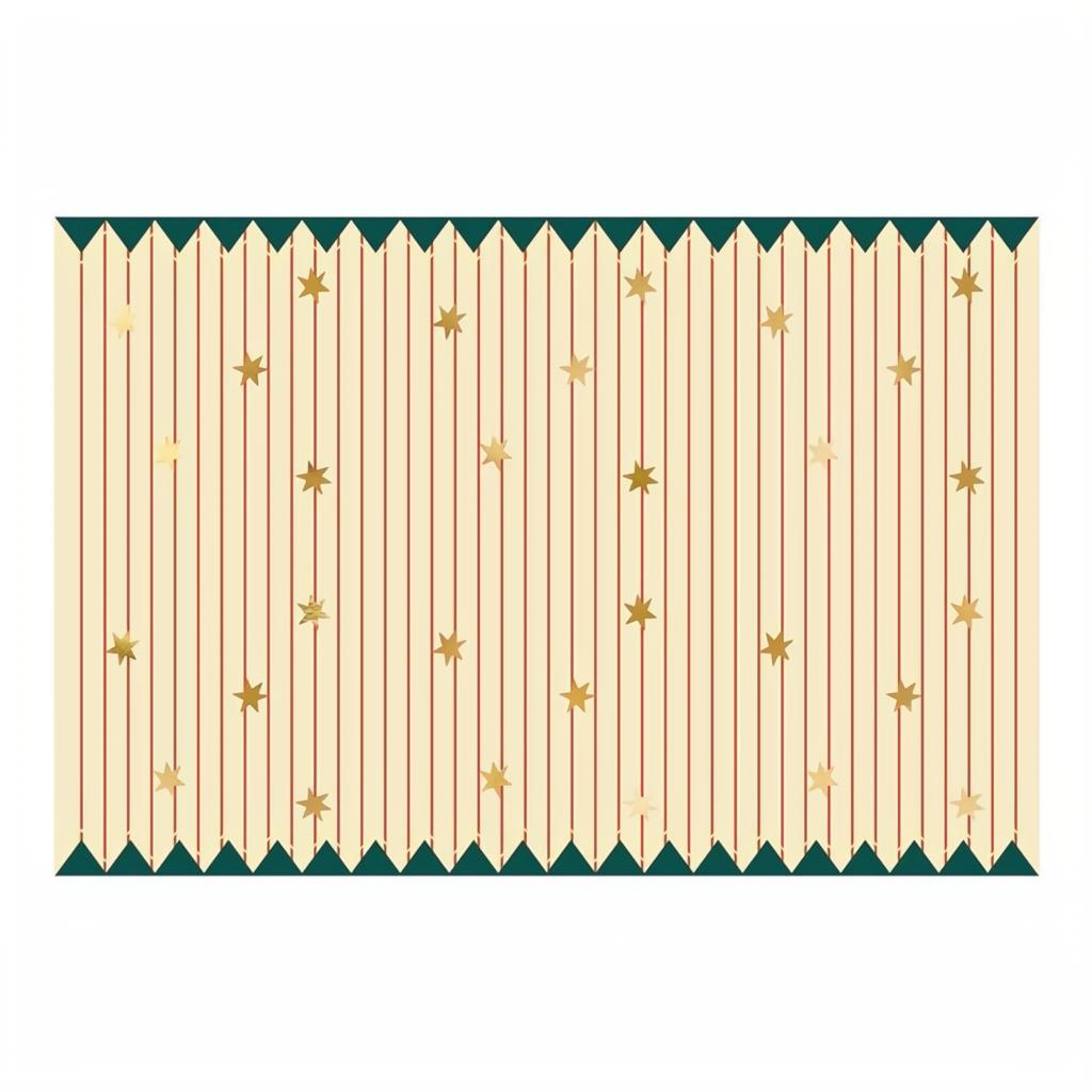 Papiertischdecke Dünne Streifen und Sterne, 180 x 120 cm Party-Tischdecken / Skirtings PartyDeco 1 fiestastore